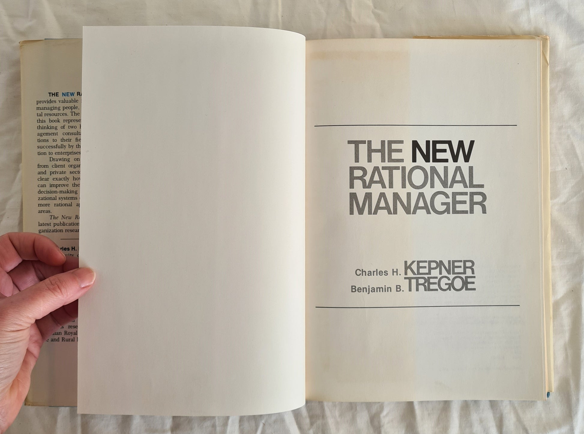The New Rational Manager By Charles Kepner And Benjamin, 40% OFF