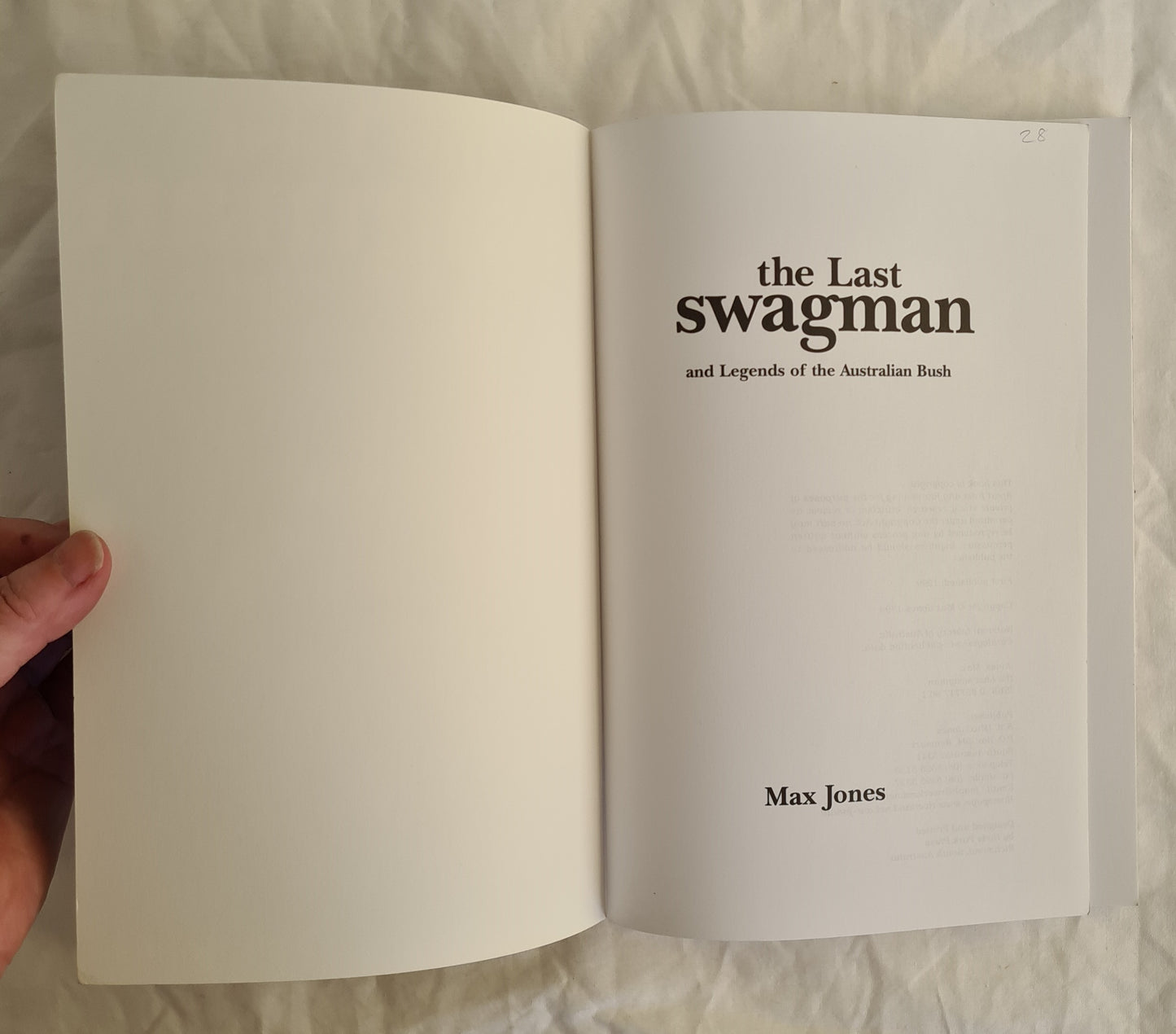 The Last Swagman by Max Jones