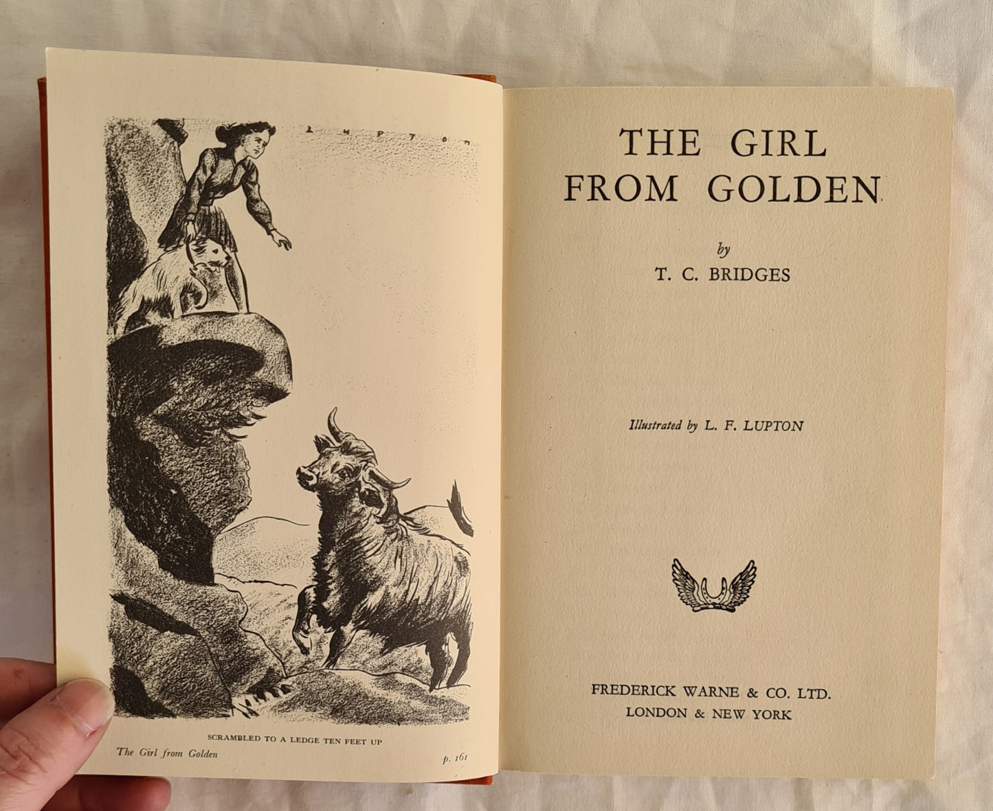 The Girl from Golden by T. C. Bridges
frontispiece illustrated by L. F. Lupton