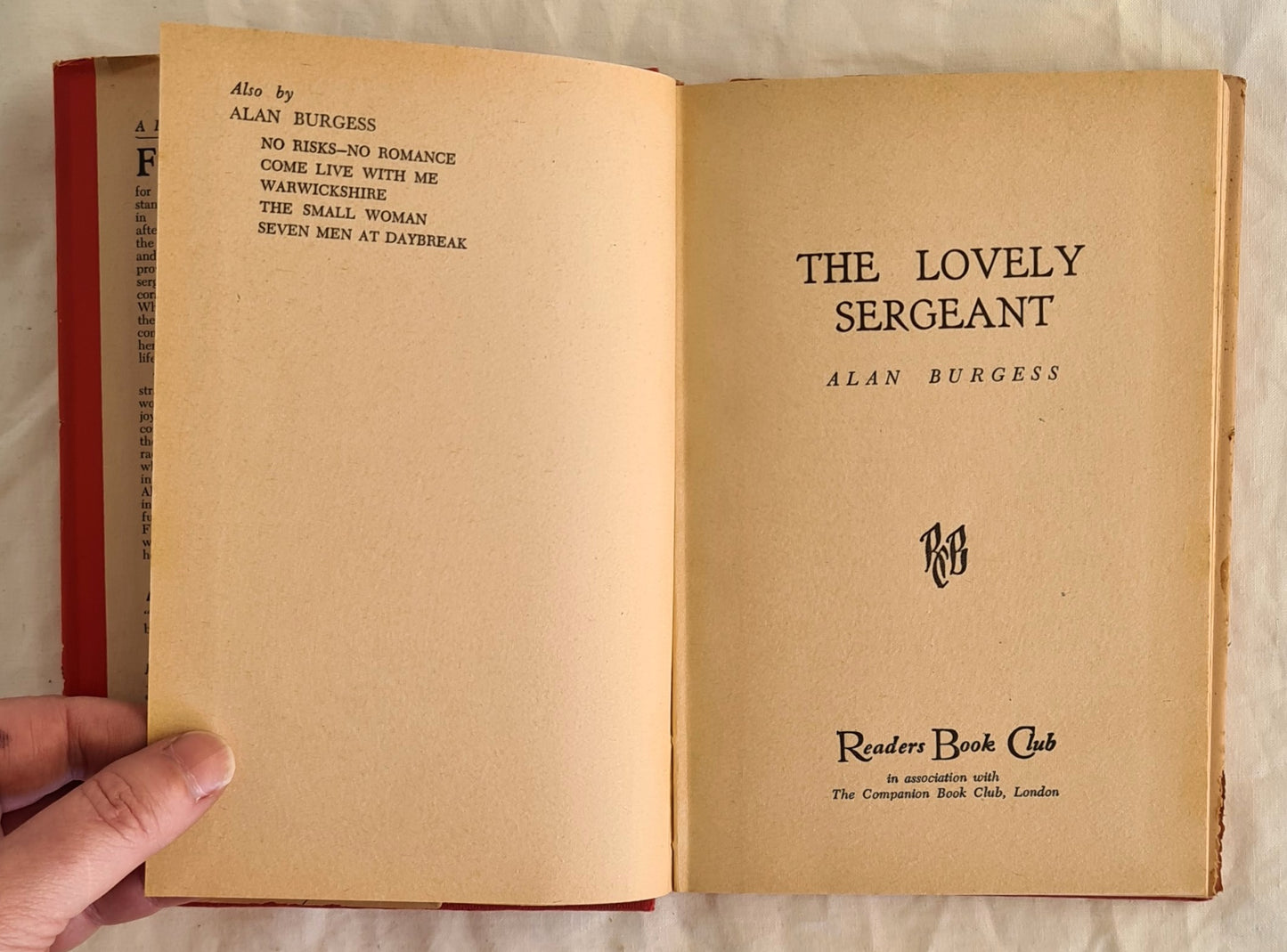 The Lovely Sergeant by Alan Burgess