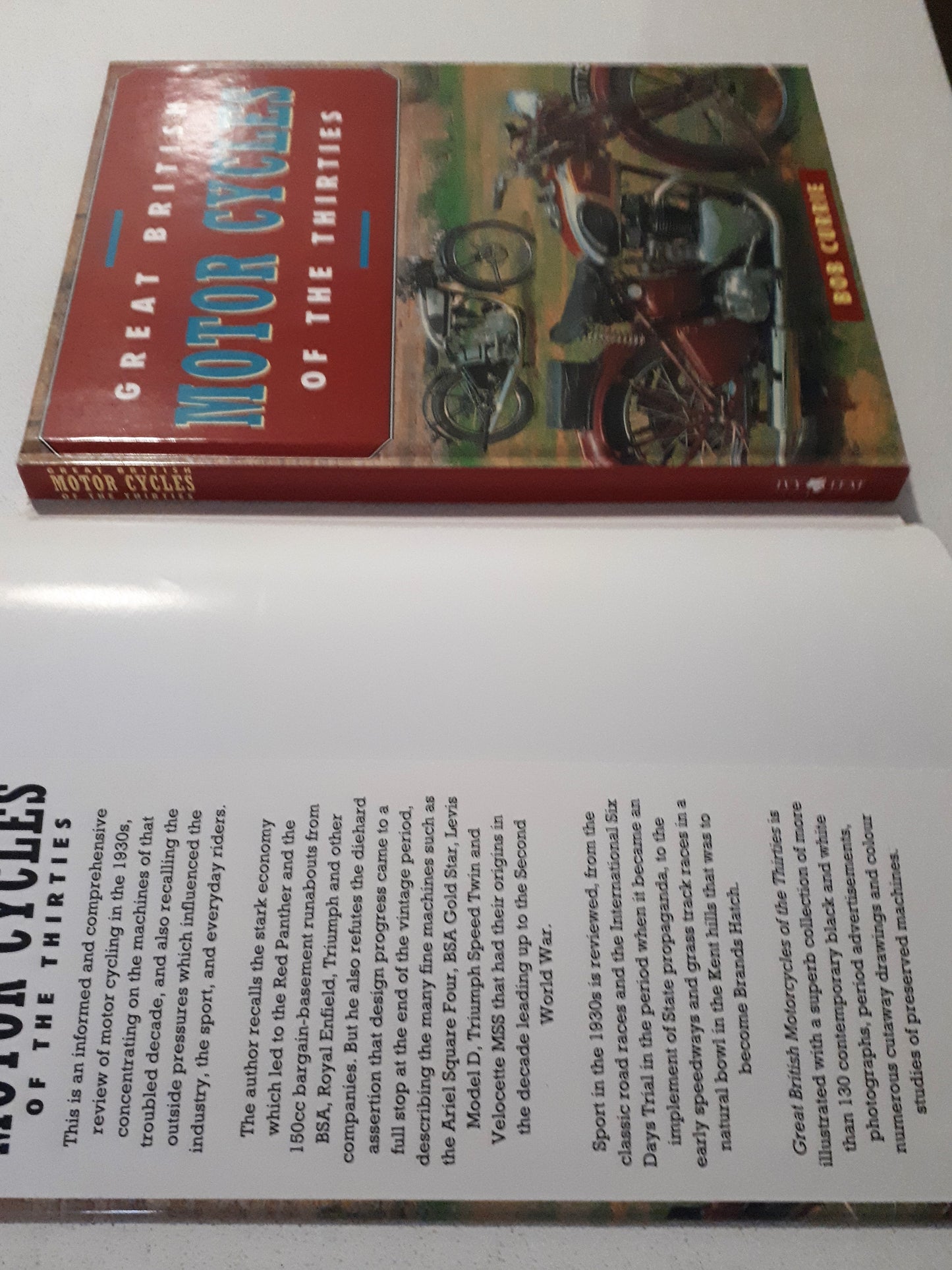 Great British Motor Cycles of the Thirties by Bob Currie