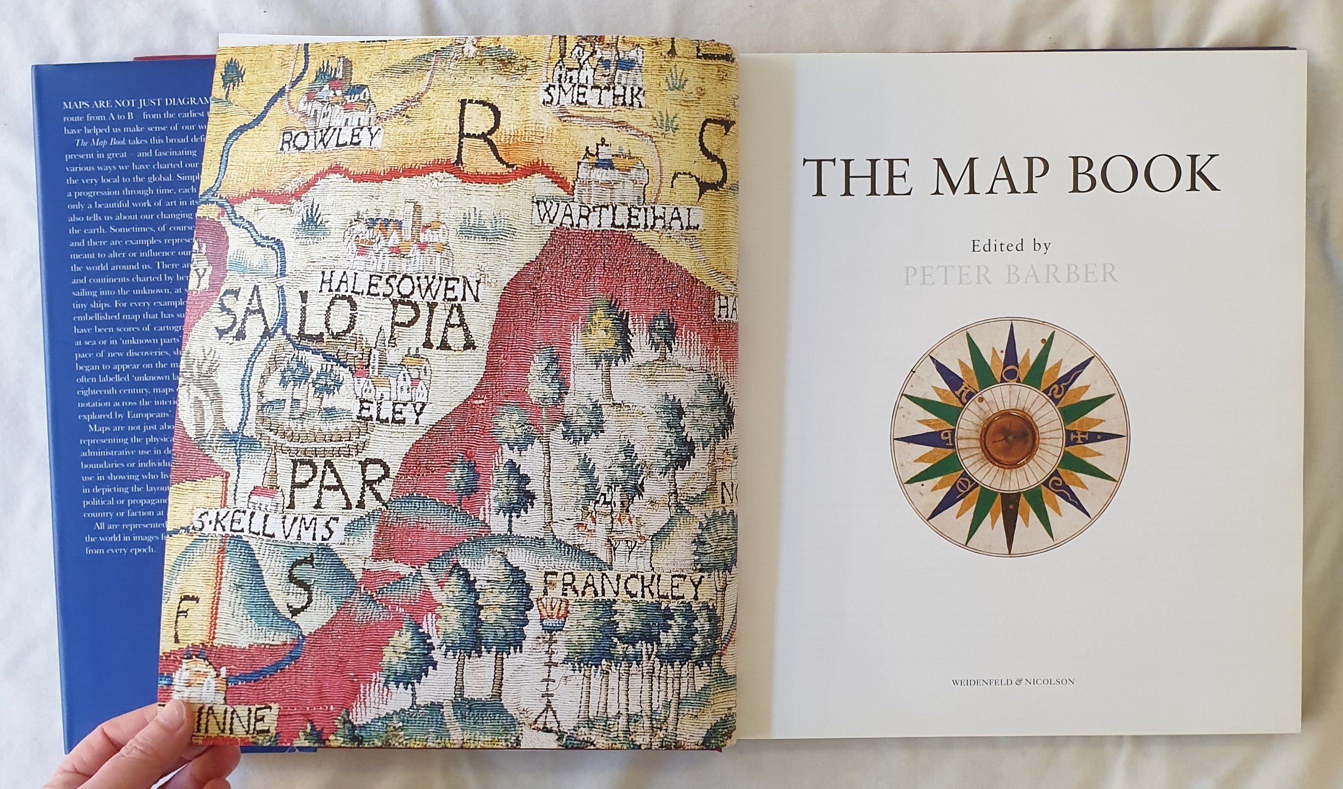 The Map Book by Peter Barber large decorative deals coffee table book