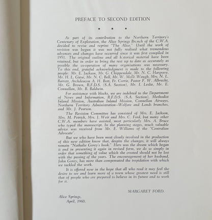The Alice  The Story of Alice Springs  Compiled by Alice Springs Branch of the Country Women’s Association