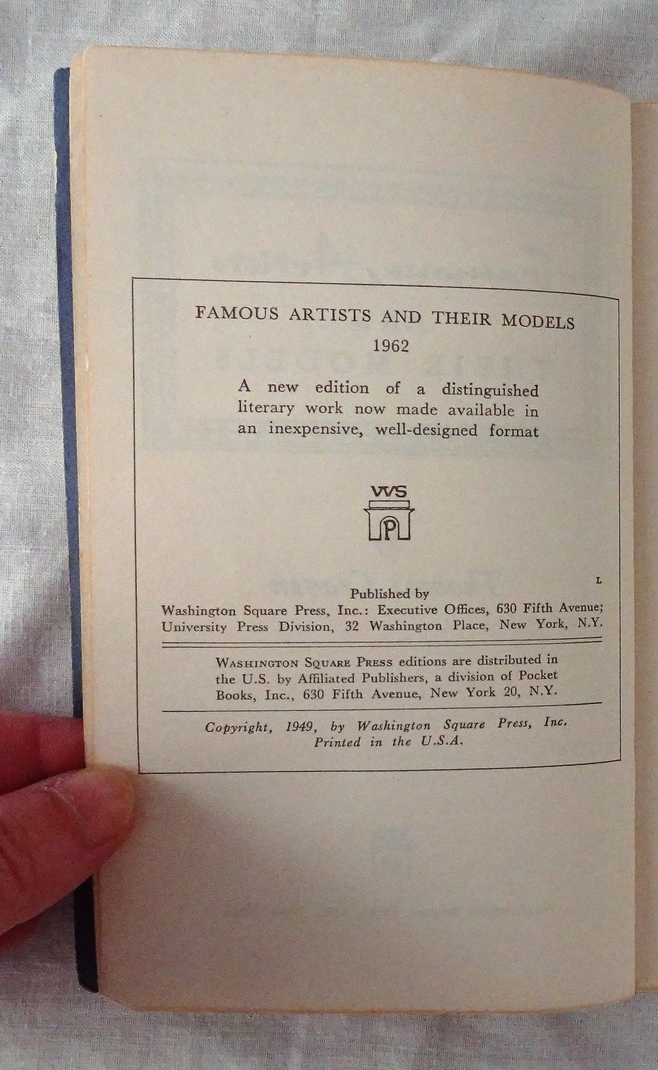 Famous Artists and Their Models by Thomas Craven
