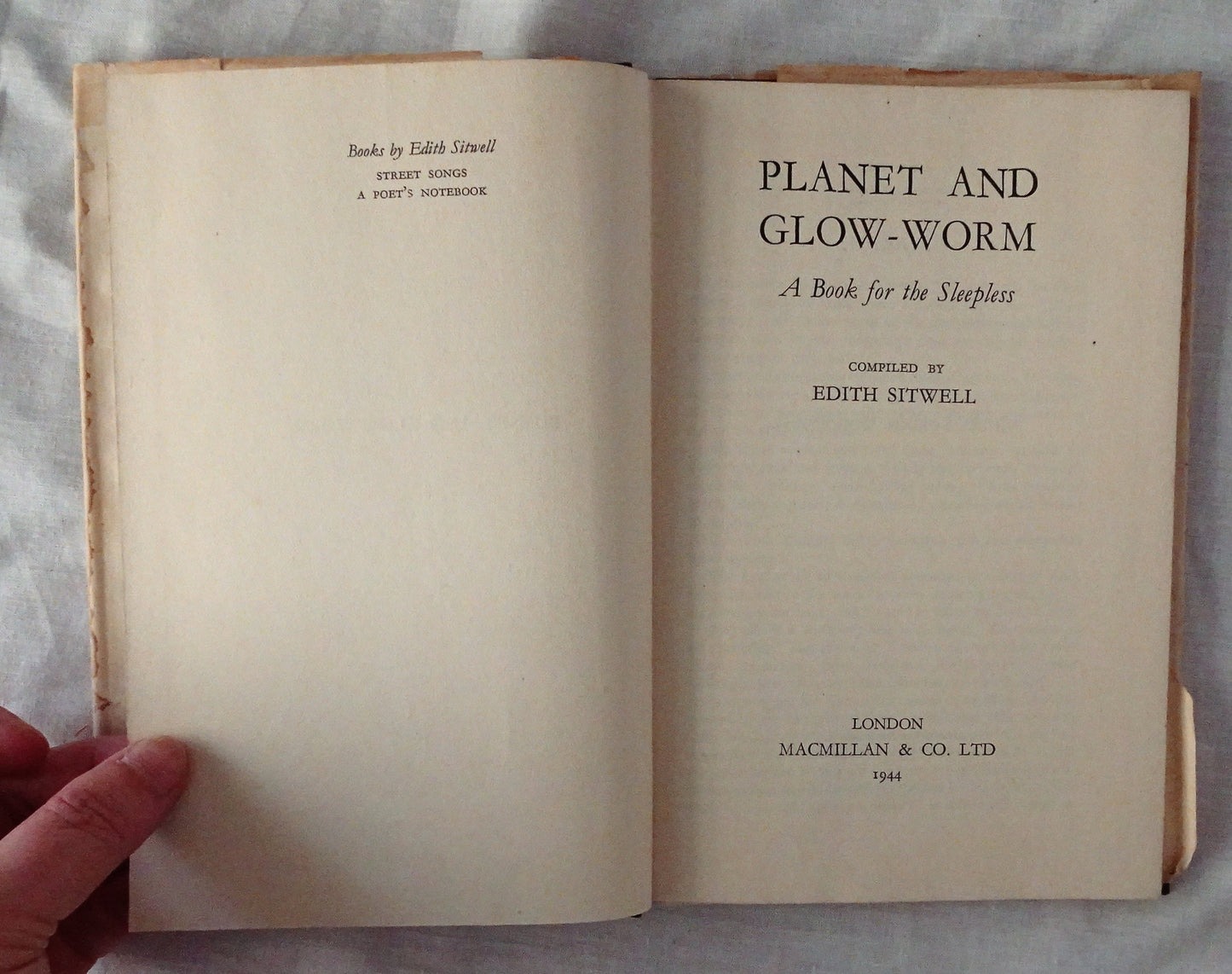 Planet and Glow-Worm by Edith Sitwell