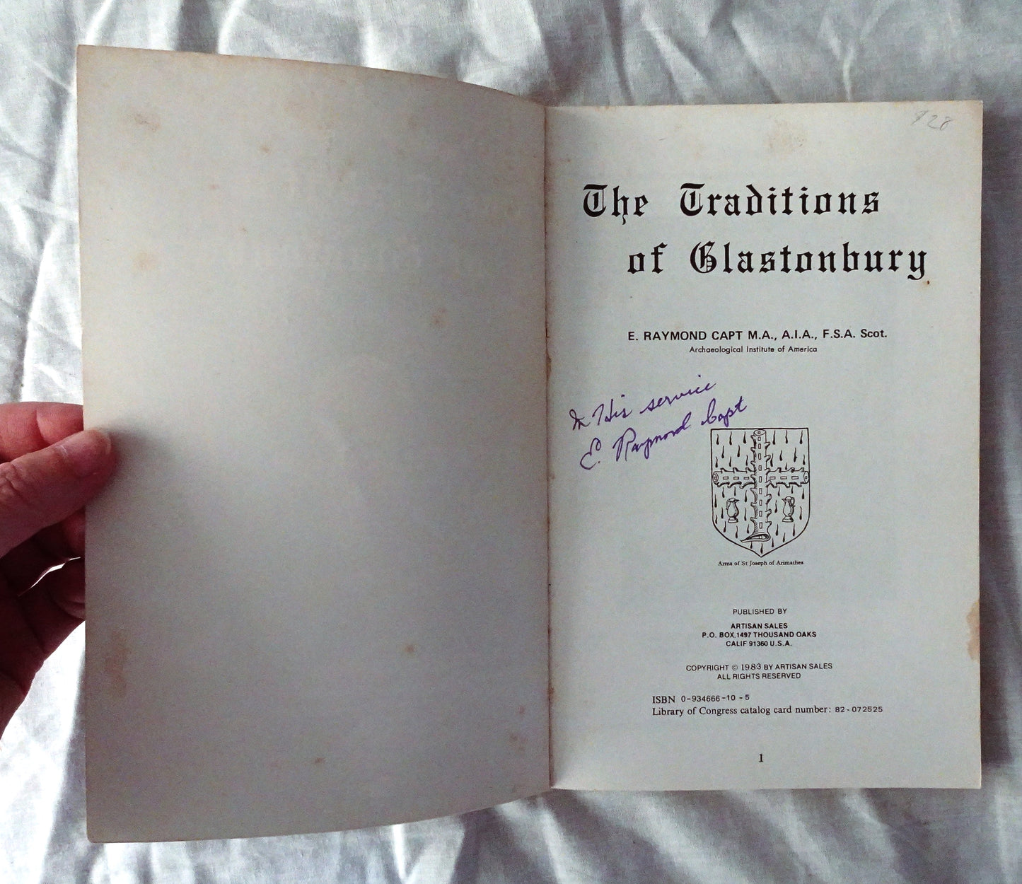 The Traditions of Glastonbury by E. Raymond Capt