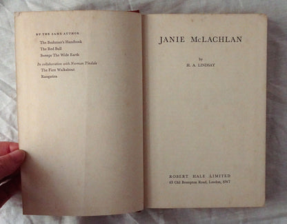 Janie McLachlan by H. A. Lindsay